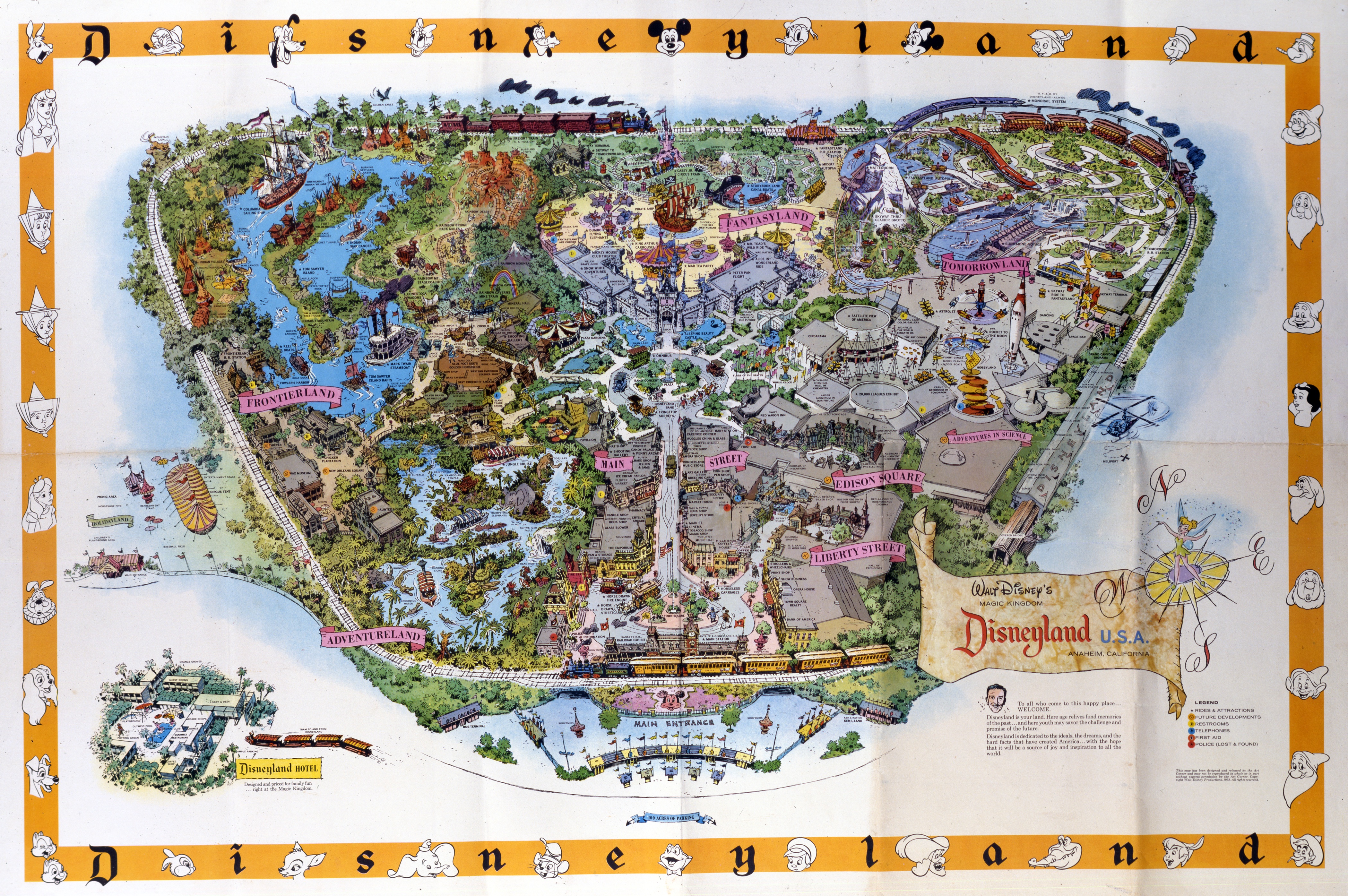 Disneyland S Evolution Through Maps Kcrw
